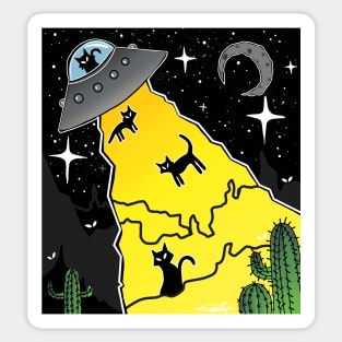 Cats are aliens Sticker